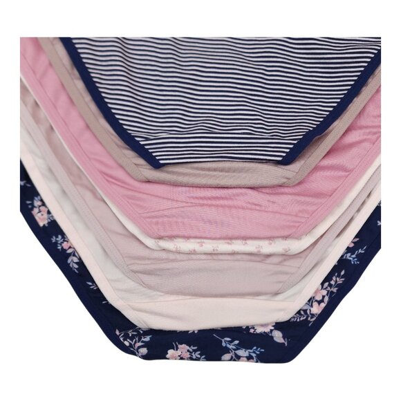 Laura Ashley Womens 6-Pack Super Soft Briefs Medium Floral Solid 1 Extra w/ Hole - Picture 3 of 16